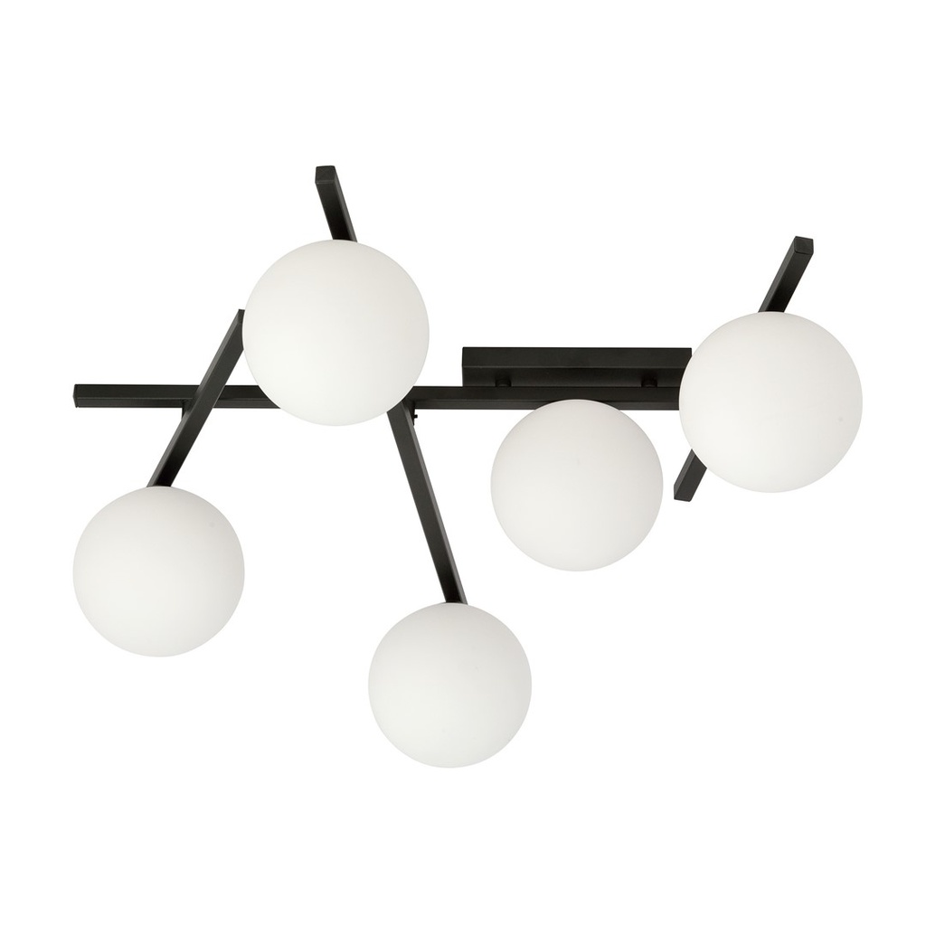 Lampada da soffitto Smart 5 Black/Opal