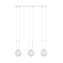 Lampada a sospensione Glam 3 White/Transparent