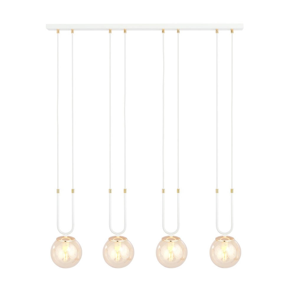 Glam 4 White/Miodowy pendant lamp