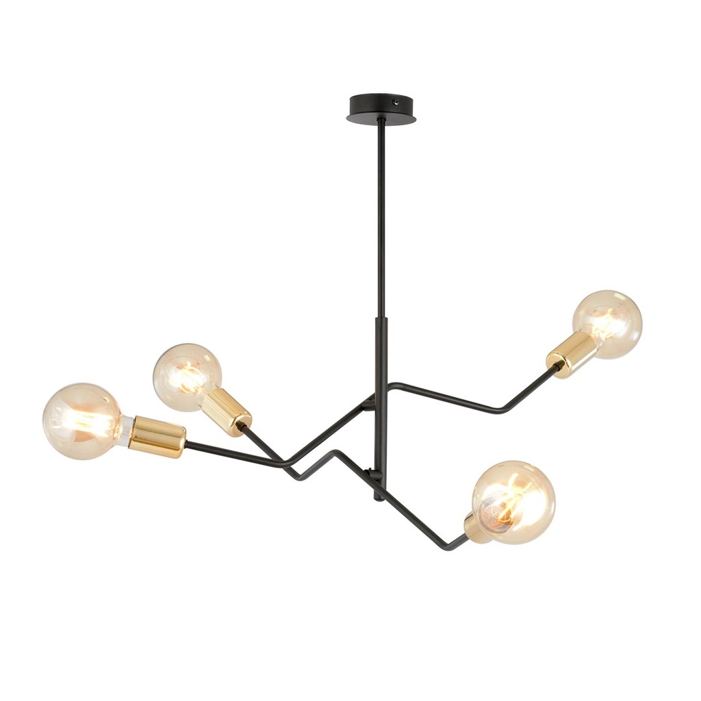 Bolt 4 Black Gold ceiling lamp