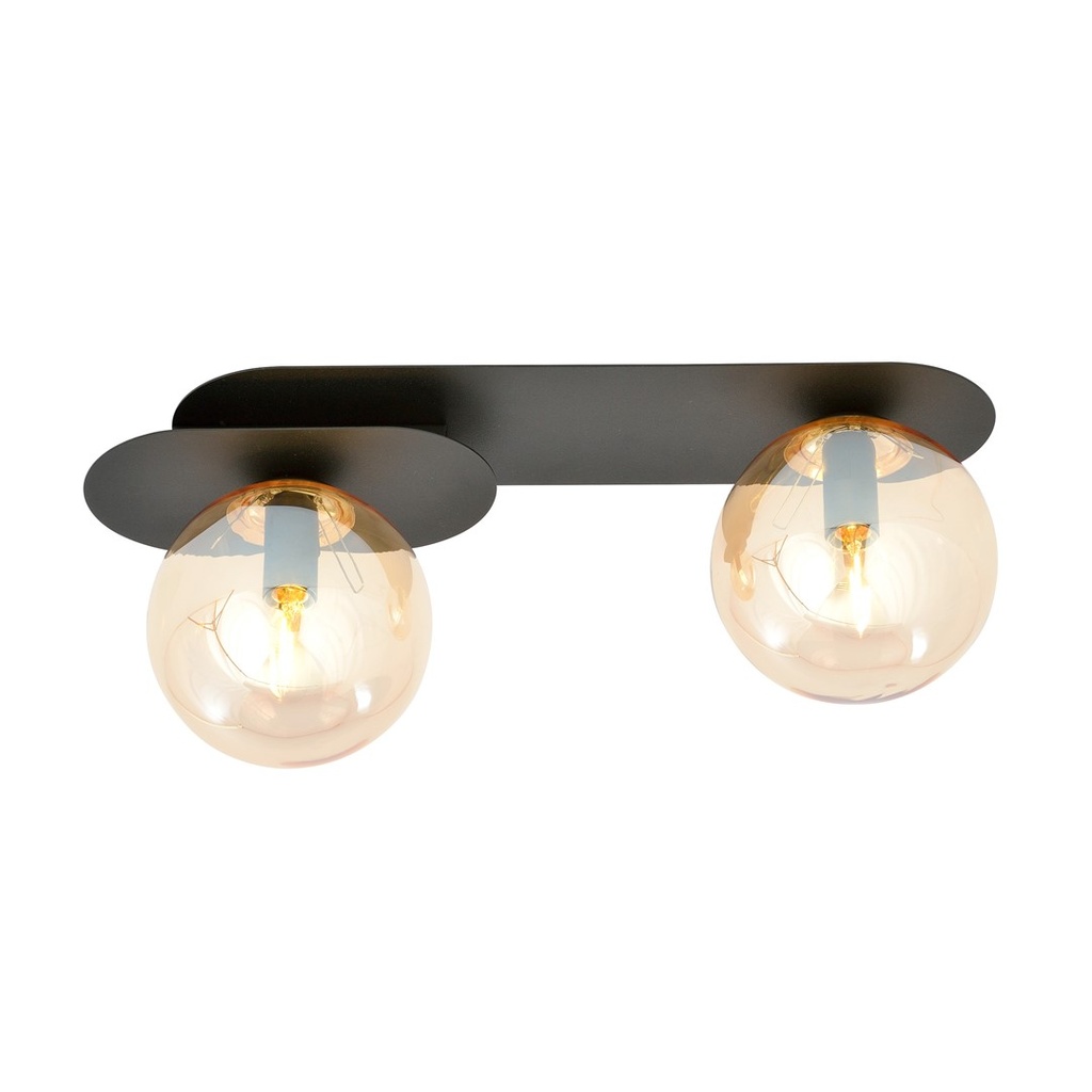 Plaza 2 Black/Miodowy ceiling lamp