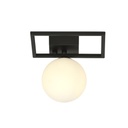 Imago 1E Black/Opal ceiling lamp