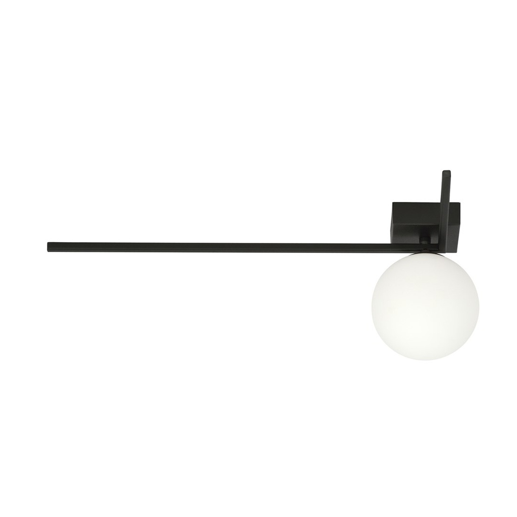 Imago 1F Black/Opal ceiling lamp