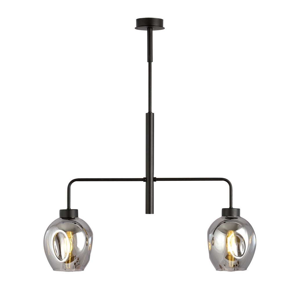 Lampada a sospensione Lukka 2 Black/Grafit