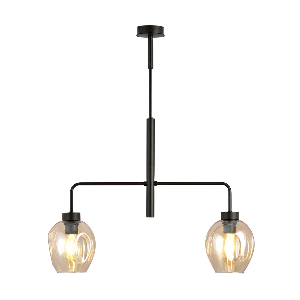 Lukka 2 Black/Amber pendant lamp