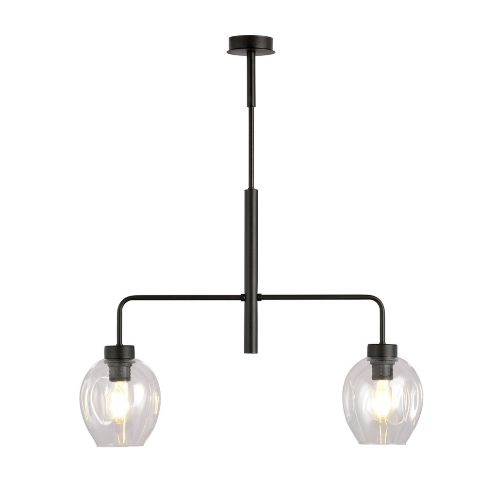 Lukka 2 Black/Transparent pendant lamp