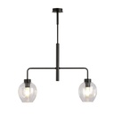 Lukka 2 Black/Transparent pendant lamp