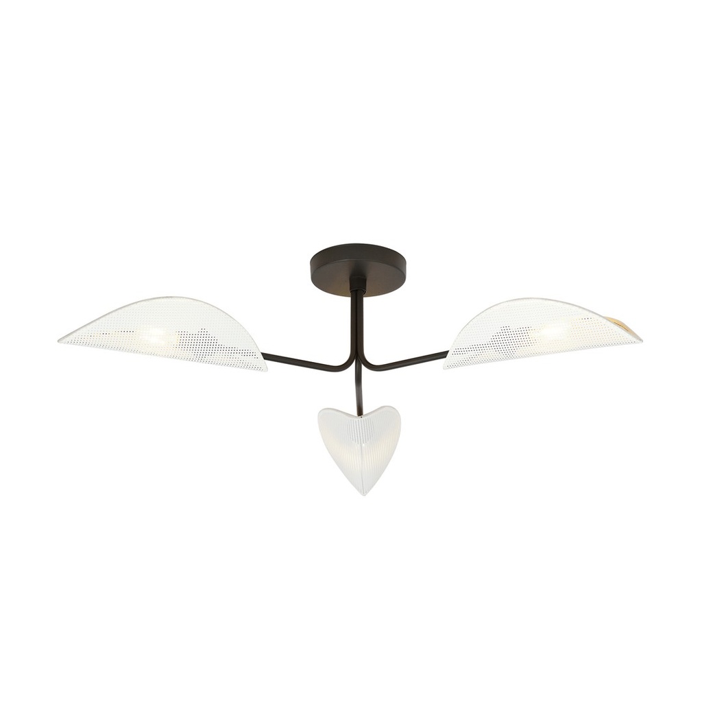 Lampada da soffitto Gomez 3 White/Gold