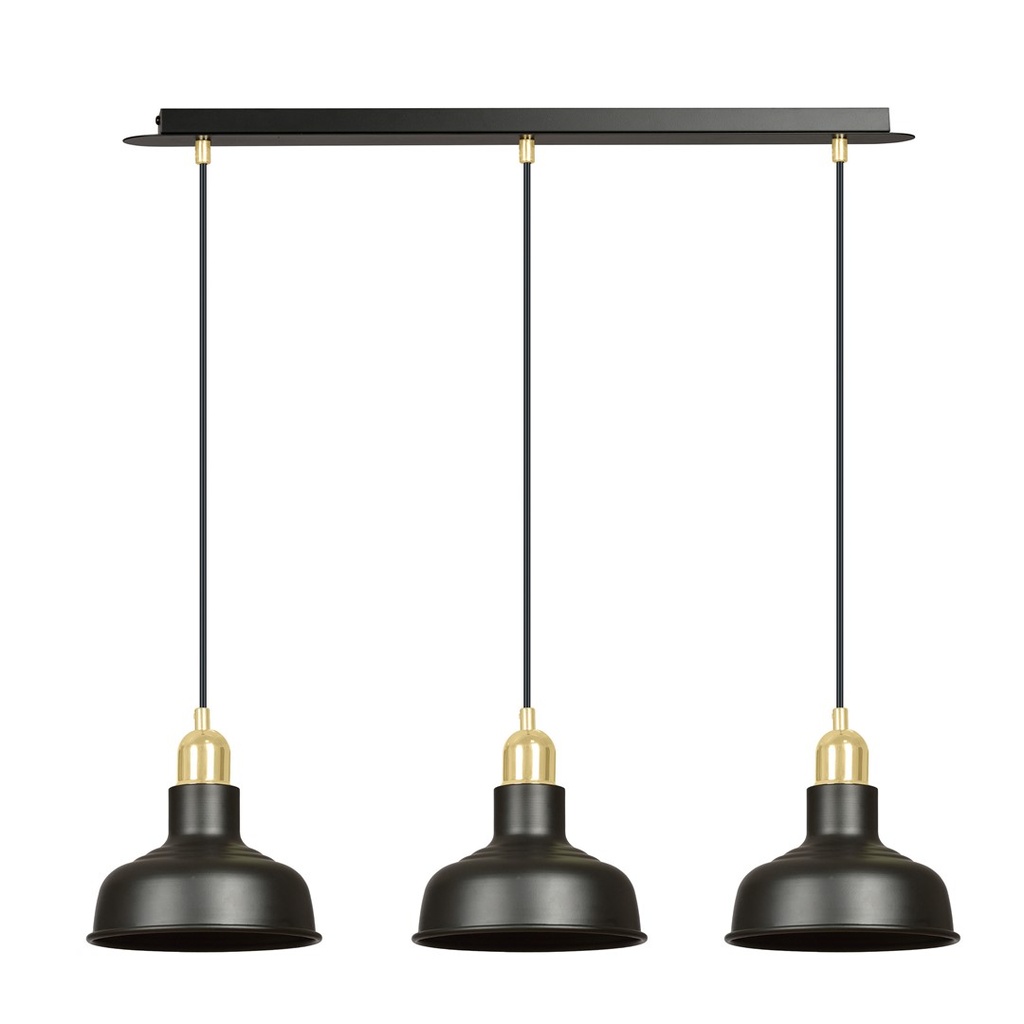 Lampada a sospensione Ibor 3 Black