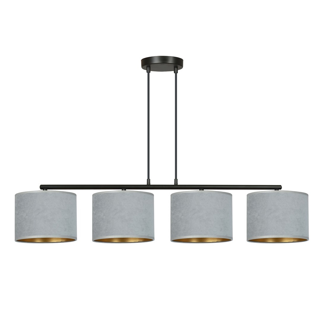 Lampada a sospensione Hilde 4 Bl Gray