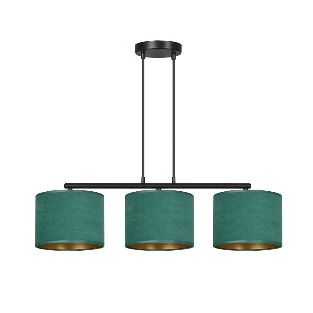 Lampada a sospensione Hilde 3 Bl Green