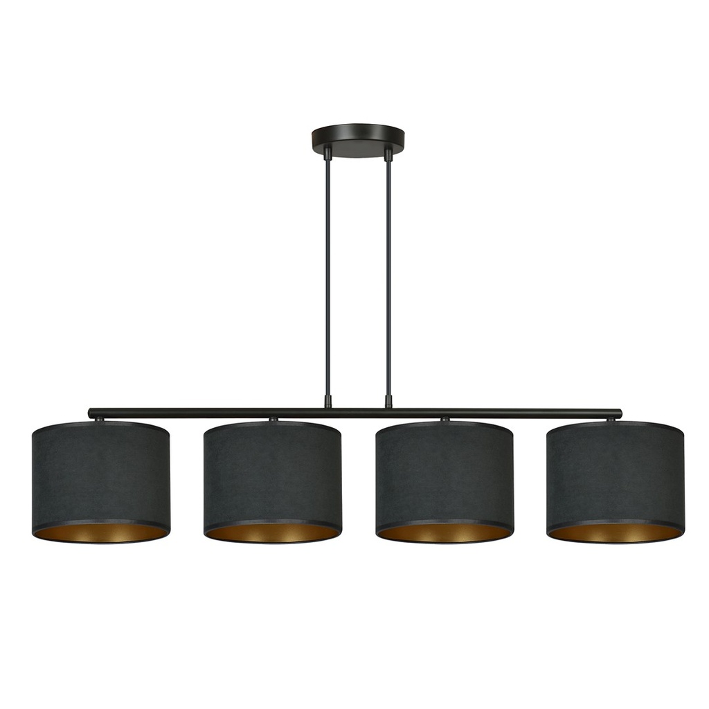 Lampada a sospensione Hilde 4 Bl Black