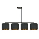 Lampada a sospensione Hilde 4 Bl Black