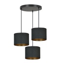 Lampada a sospensione Hilde 3 Bl Premium Black