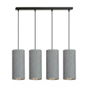 Lampada a sospensione Bente 4 Bl Gray