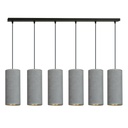 Lampada a sospensione Bente 6 Bl Gray