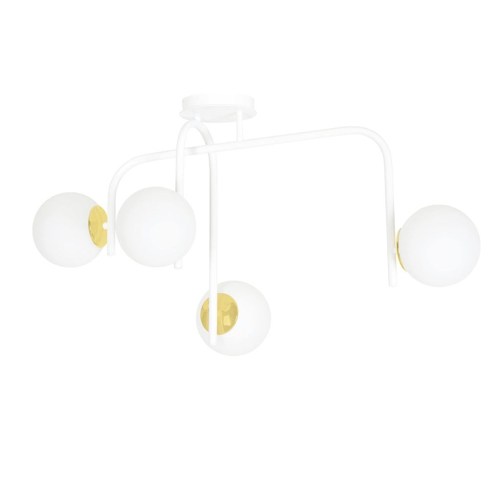 Lampada da soffitto Ragnar 4B White Gold