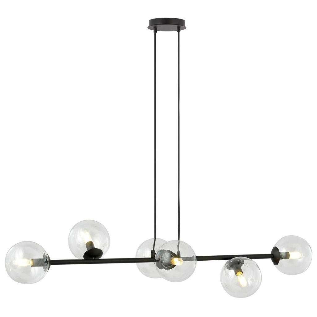 Rossi 6 Bl Transparent pendant lamp