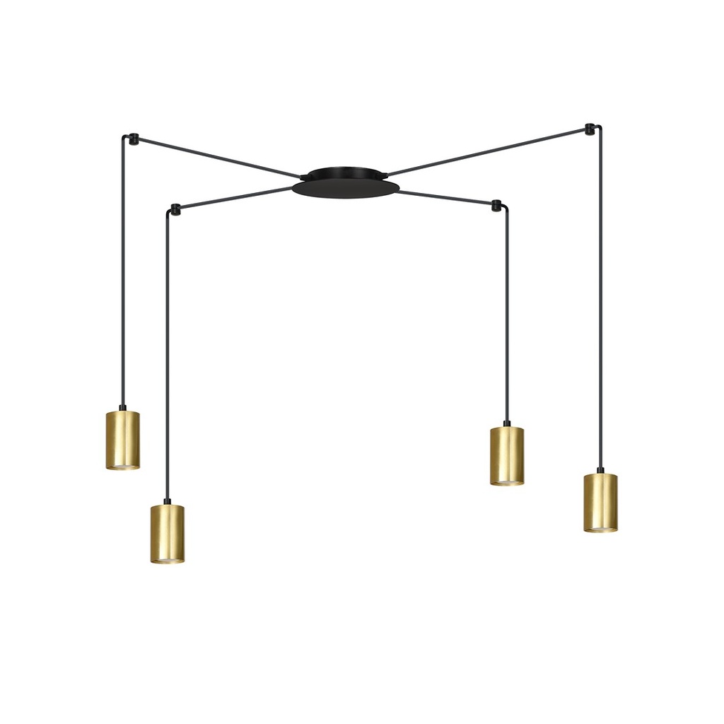 Lampada a sospensione Traker 4 Bl/Gold