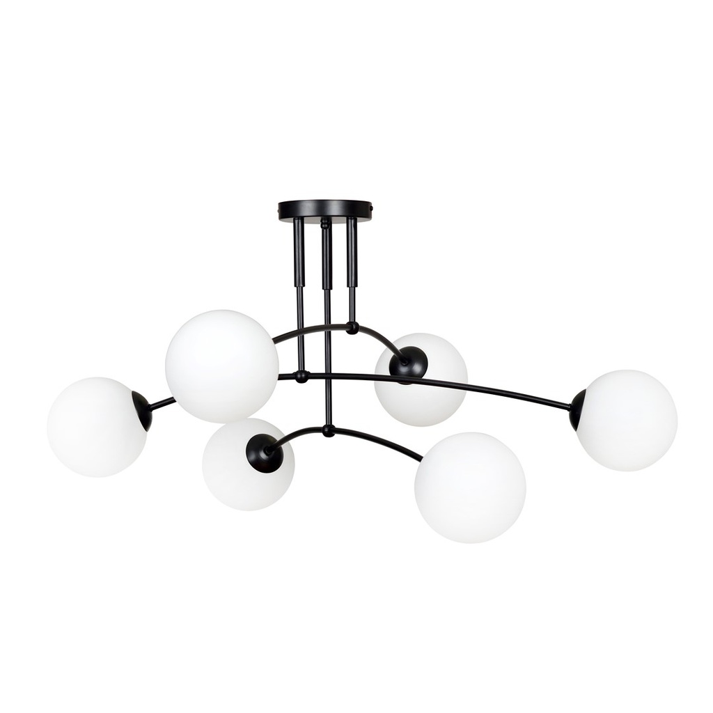Pregos 6 Black ceiling lamp