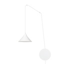 Abramo 1 White pendant lamp