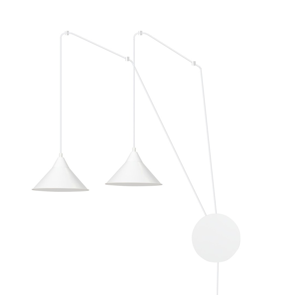 Lampada a sospensione Abramo 2 White