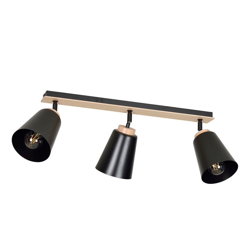 Lampada da soffitto Atlas 3 Black