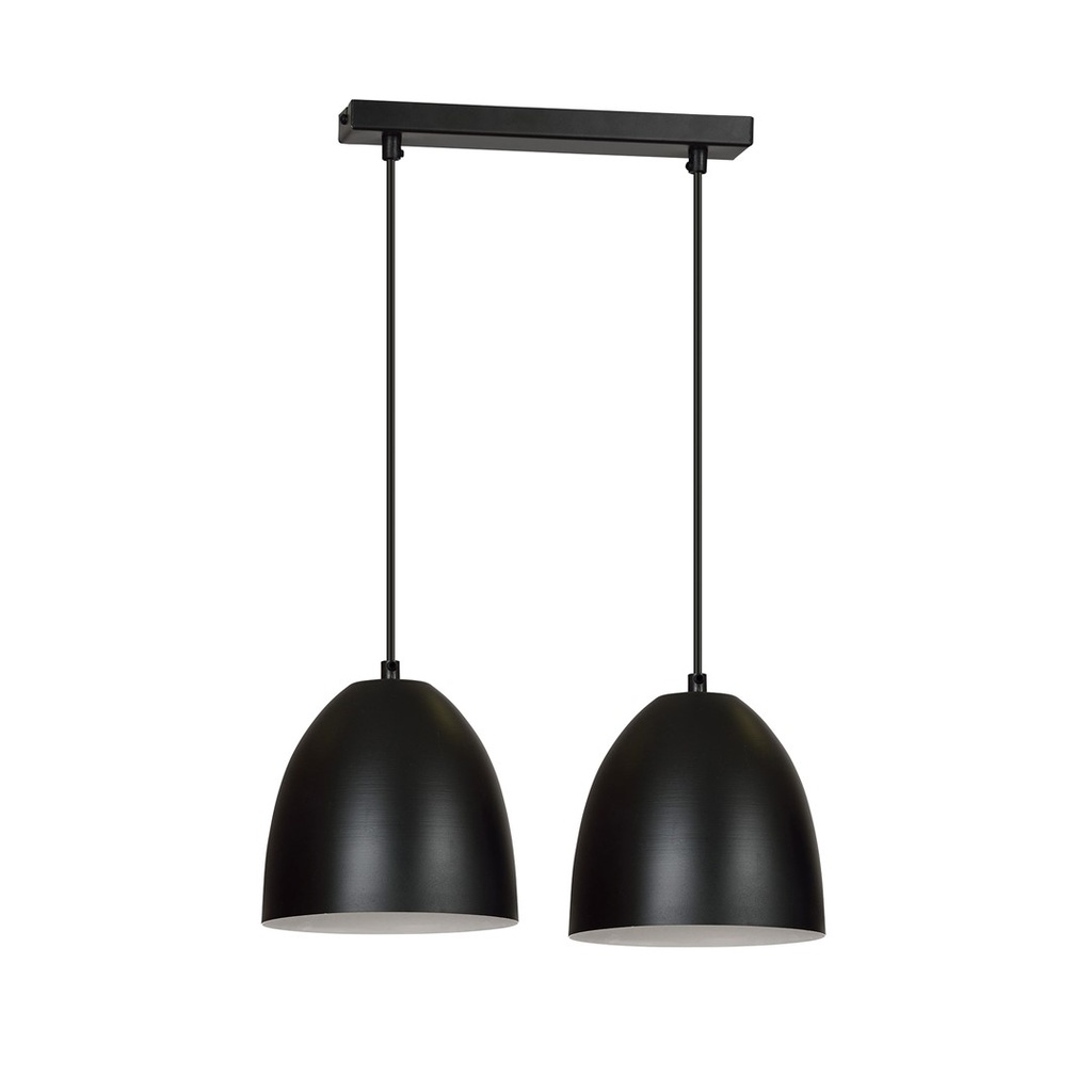 Lampada a sospensione Lenox 2 Black / White
