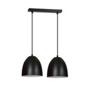 Lampada a sospensione Lenox 2 Black / White