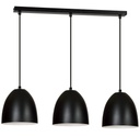 Lampada a sospensione Lenox 3 Black / White