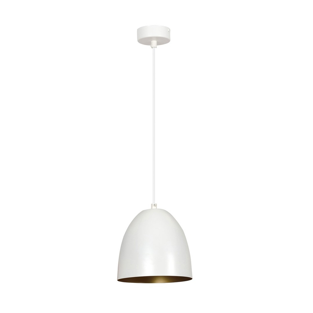 Lampada a sospensione Lenox 1 White / Gold