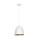 Lenox 1 White / Gold pendant lamp