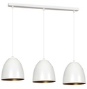 Lenox 3 White / Gold pendant lamp