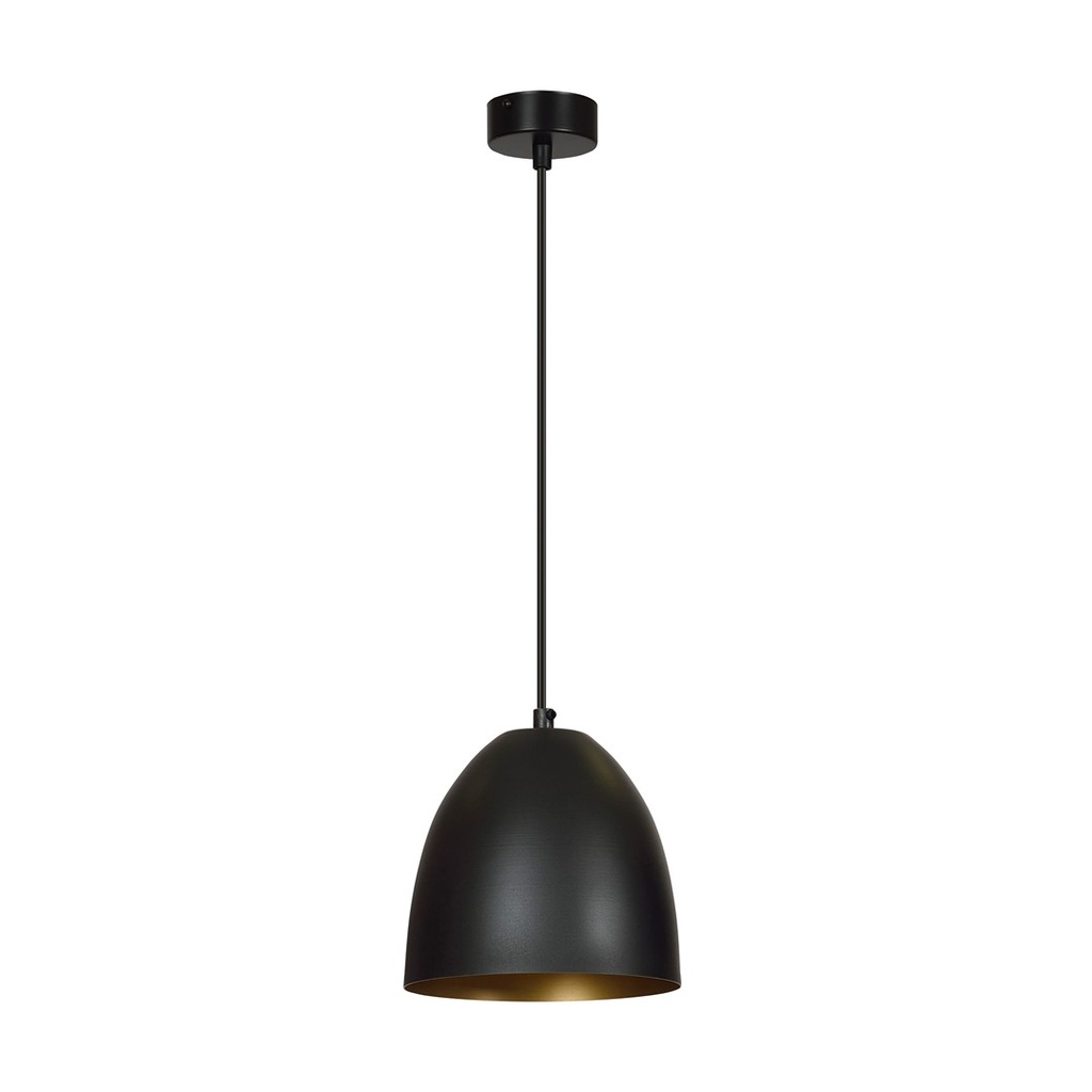 Lampada a sospensione Lenox 1 Black / Gold