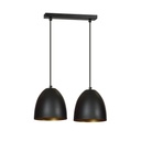 Lenox 2 Black / Gold pendant lamp