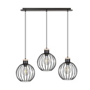 Lampada a sospensione Barbado 3 Black