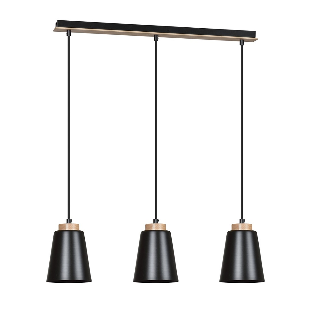 Bolero 3 Black pendant lamp