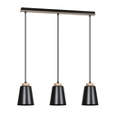 Bolero 3 Black pendant lamp