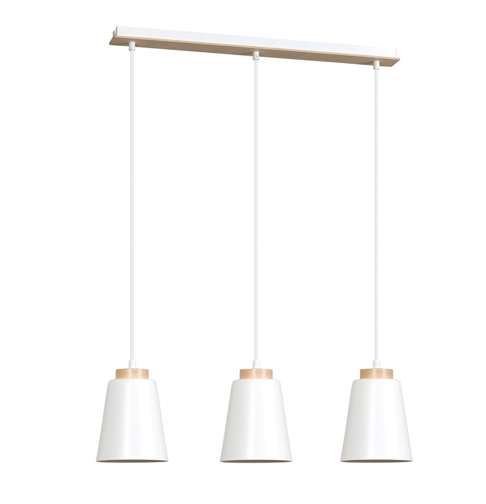 Bolero 3 White pendant lamp