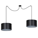 Roto 2 Bl Black/Silver pendant lamp