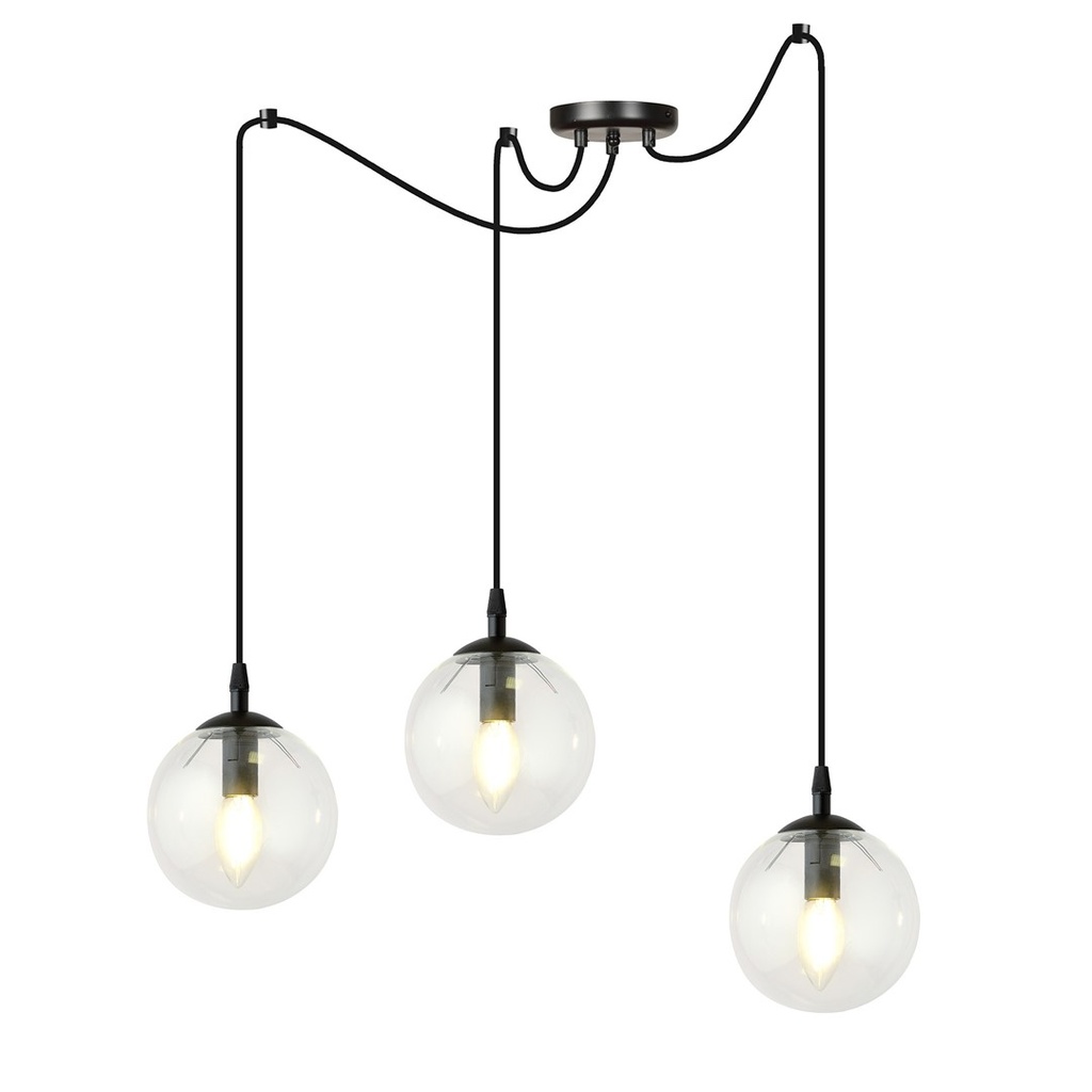 Lampada a sospensione Gigi 3 Bl Transparent
