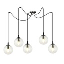 Lampada a sospensione Gigi 5 Bl Transparent