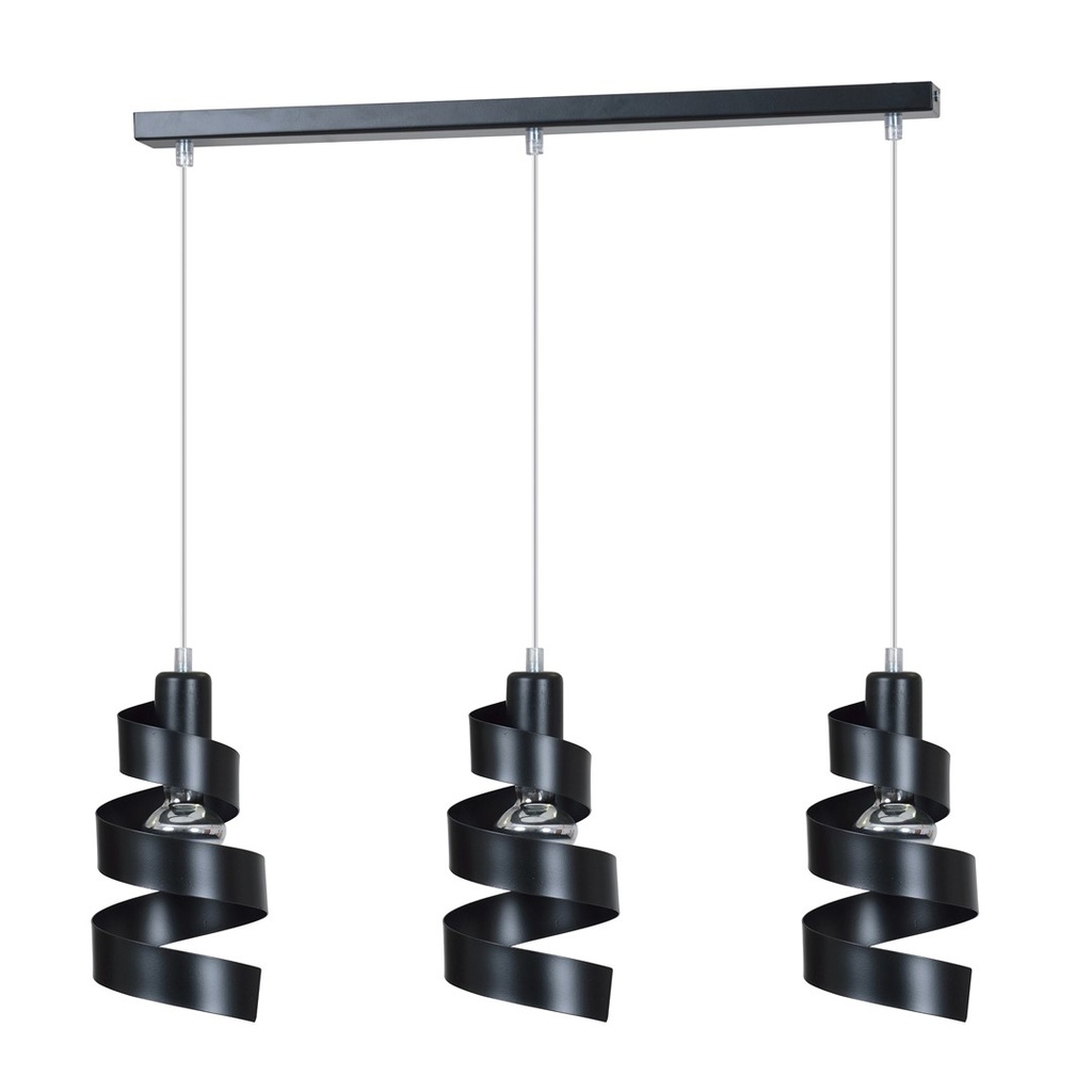 Lampada a sospensione Saga 3 Black