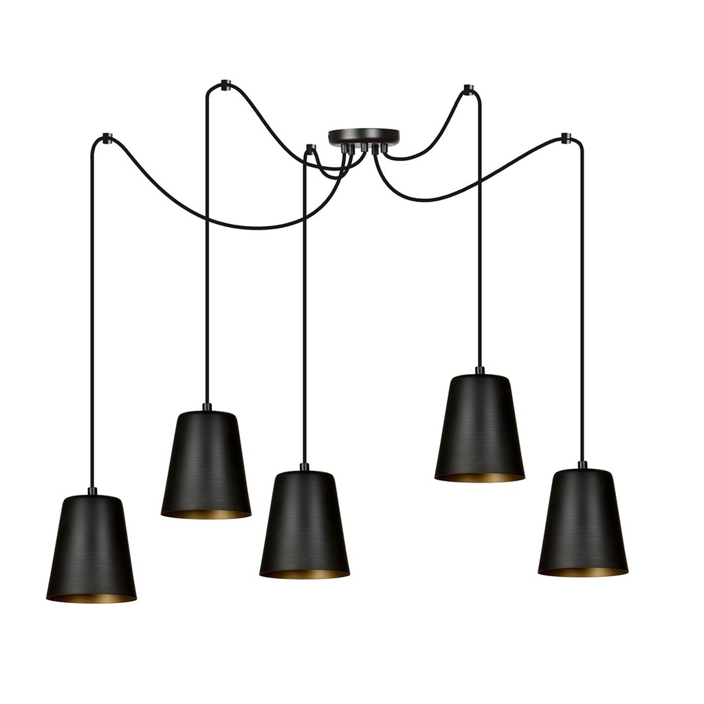 Link 5 Black / Gold pendant lamp