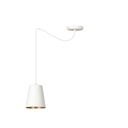 Lampada a sospensione Link 1 White / Gold