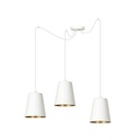 Link 3 White / Gold pendant lamp