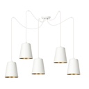 Link 5 White / Gold pendant lamp