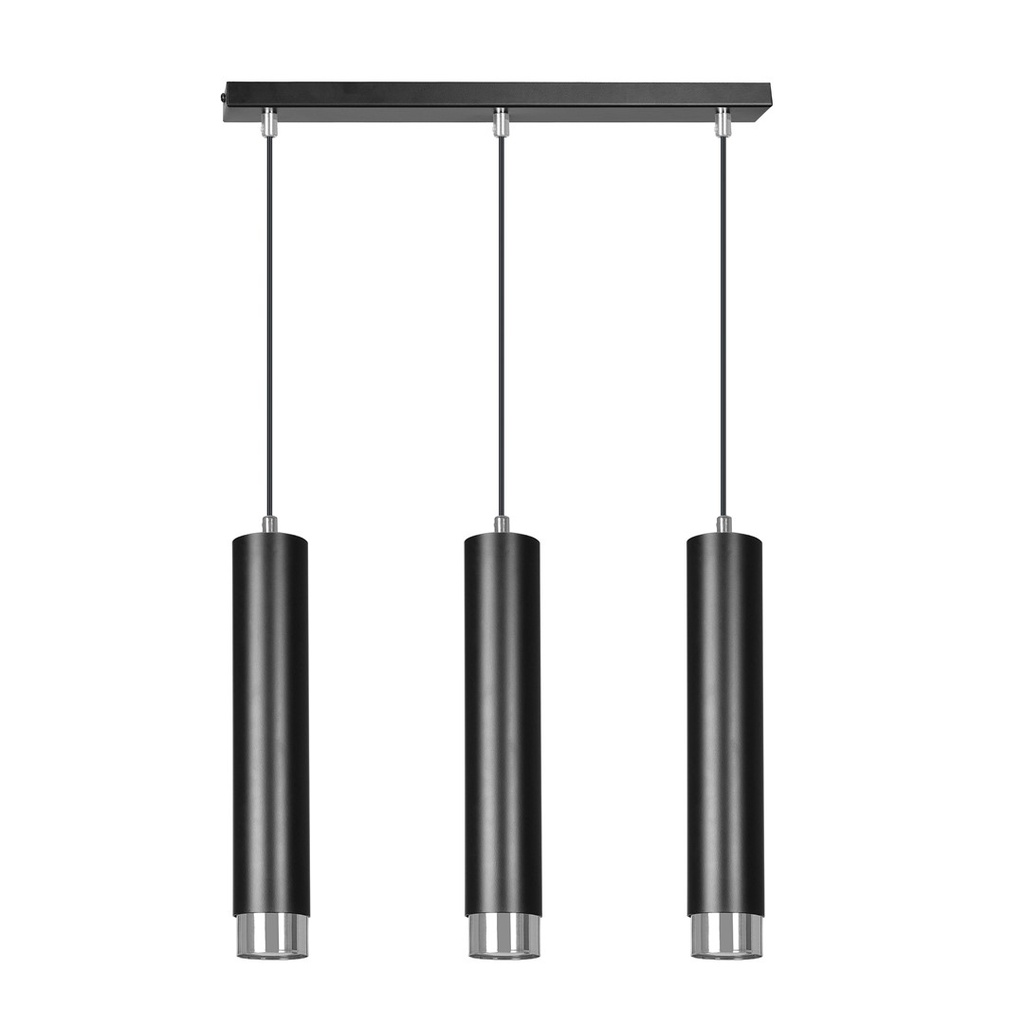 Lampada a sospensione Kibo 3 Bl/Chrome