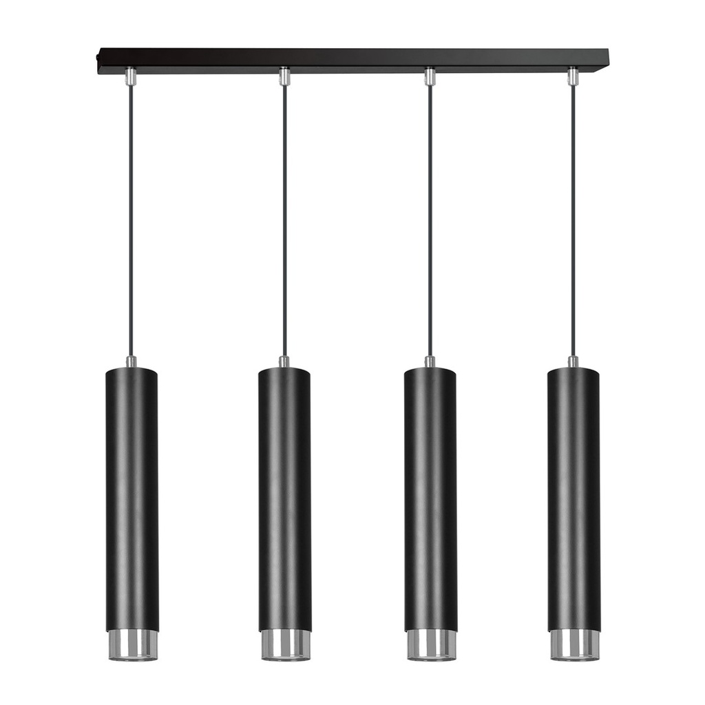 Kibo 4 Bl/Chrome pendant lamp