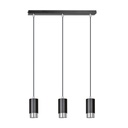 Lampada a sospensione Fumiko 3 Bl/Chrome